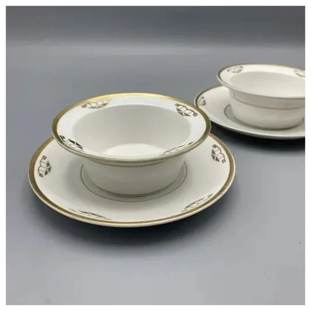 Vintage pair ramekins